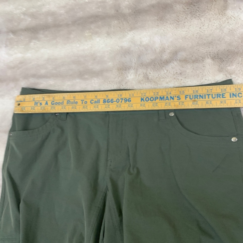 Kuhl Splash Cargo Hiking Pants Women 16 Regular Olive Green Roll Up Straight Leg - Picture 3 of 10